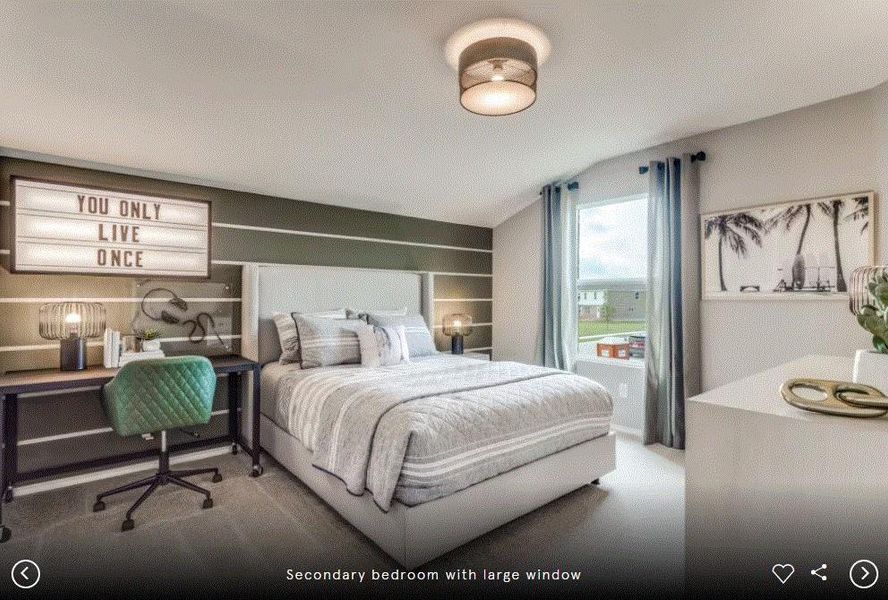 Photo of Centex model home with same floor plan, not of actual home listed.