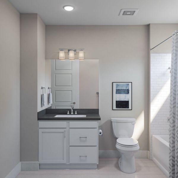 Furnished interior in a model home at Harvest Green in Richmond (Image 14).