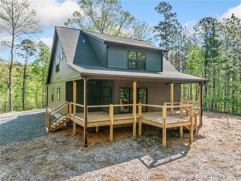 Front exterior of a new home in , Ellijay, GA, highlighting curb appeal (Image 1). Front exterior of a new home in , Ellijay, GA, highlighting curb appeal (Image 1).