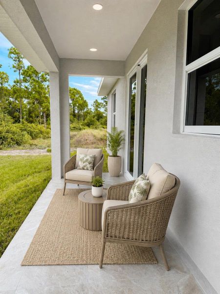 Exterior details and patio area of a home in , Lehigh Acres (Image 4).