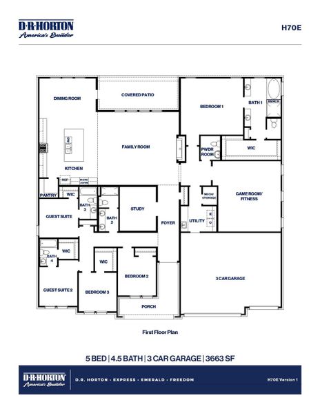 2D floor plan layout of this home in Butlers Bend Estates, Pinehurst, TX (Image 4). 2D floor plan layout of this home in Butlers Bend Estates, Pinehurst, TX (Image 4).