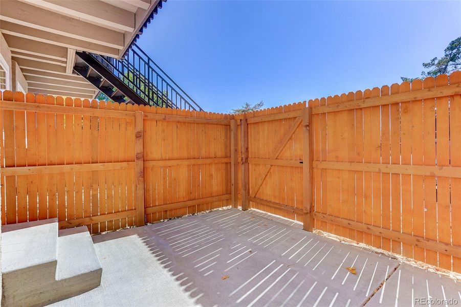 Exterior details and patio area of a home in , Centennial (Image 13).