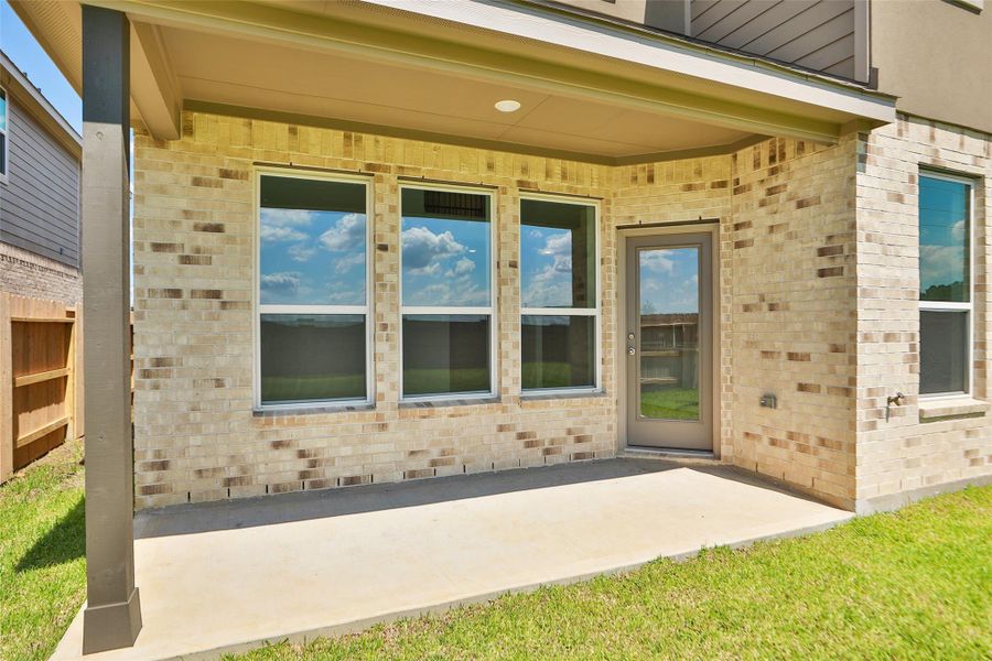 Exterior details and patio area of a home in Cypress Green, Hockley (Image 3). Exterior details and patio area of a home in Cypress Green, Hockley (Image 3).