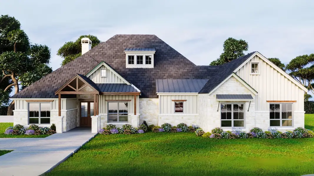 Front exterior of a home in the Arborwood community, located in Waller, TX (Image 8). Front exterior of a home in the Arborwood community, located in Waller, TX (Image 8).