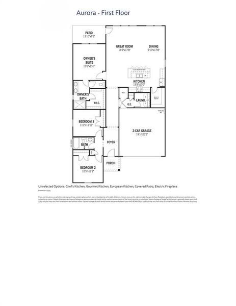 Aurora Floor Plan