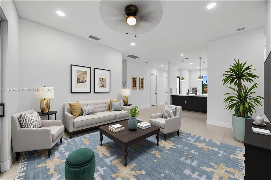 Furnished interior view inside a new home in , Lehigh Acres (Image 16). Furnished interior view inside a new home in , Lehigh Acres (Image 16).