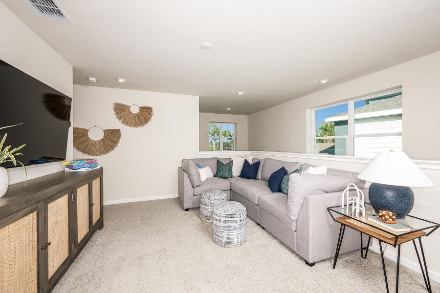 Representative furnished interior of a home built from the Brookstone by Mattamy Homes in Sanderling, Palmetto (Image 10).