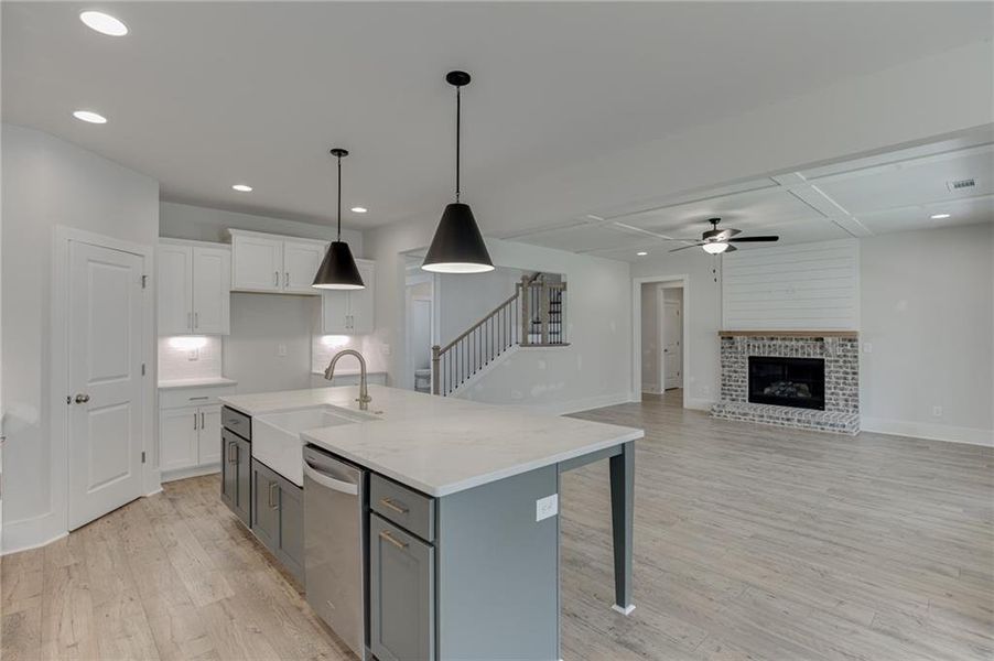 Furnished interior view inside a new home in , Buford (Image 10).