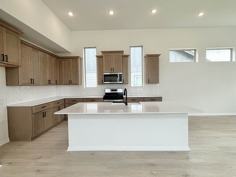 Furnished interior view inside a new home in Sage Hollow, Kyle (Image 13).