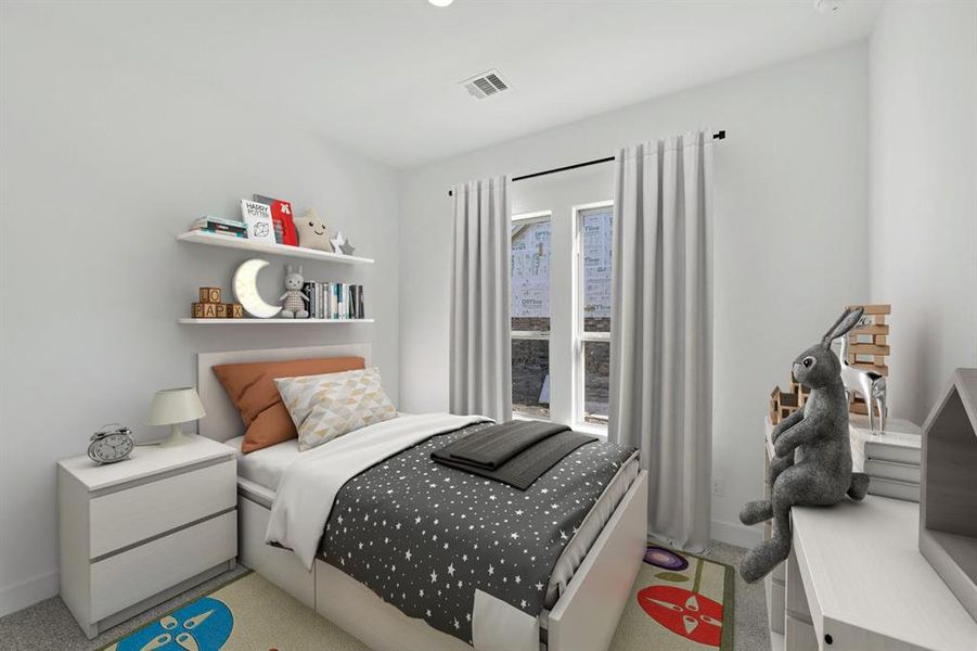 Furnished interior view inside a new home in Kreymer at the Park, Wylie (Image 29).