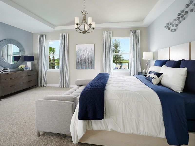 Furnished interior view inside a new home in Hampton Park - Signature Series, Vero Beach (Image 7).