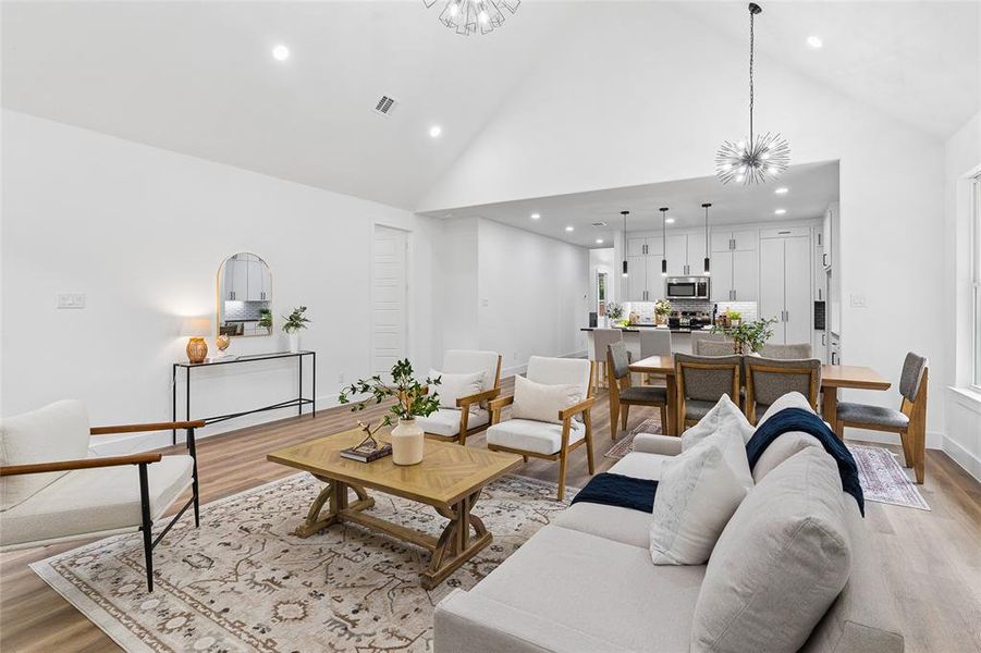 Furnished interior view inside a new home in , Dallas (Image 10).