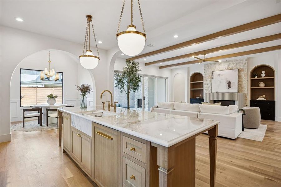 Furnished interior view inside a new home in , Dallas (Image 17).