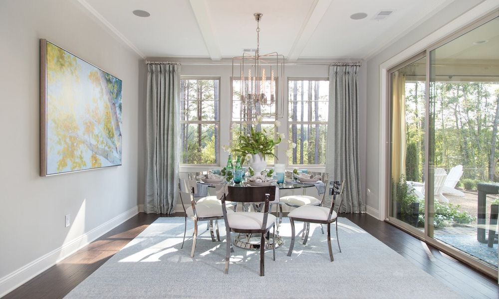Representative furnished interior of a home built from the Newport II by Classica Homes in McLean - Hunts Point, Belmont (Image 17).