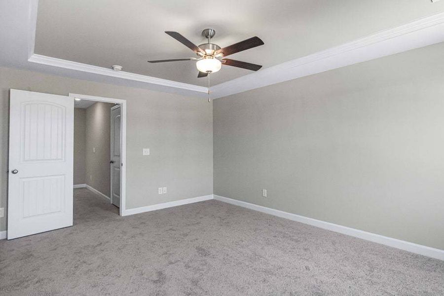 Representative unfurnished interior of a home built from the Pamlico by Caviness & Cates Communities in Bartlett Manor, Youngsville (Image 61).