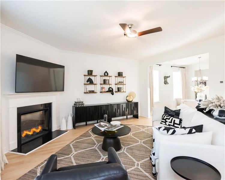 Furnished interior view inside a new home in Stratford Square, Lawrenceville (Image 55).