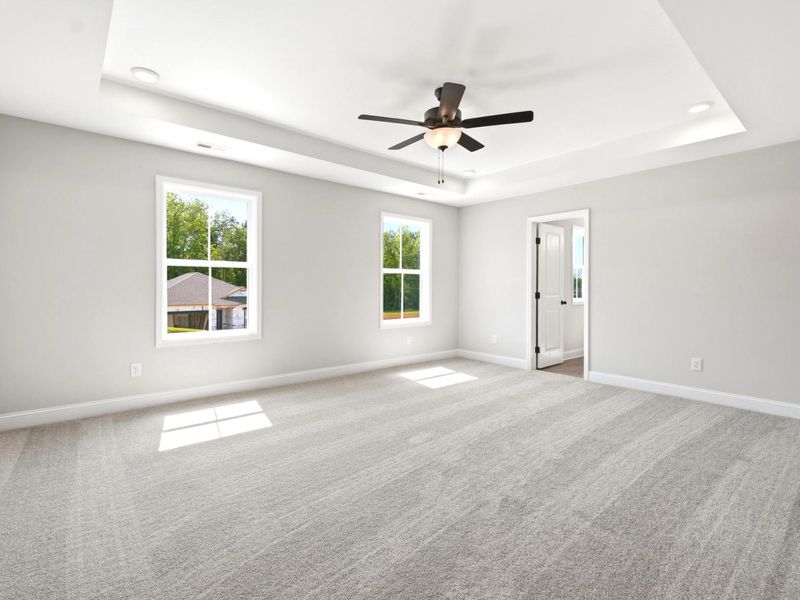 Representative unfurnished interior of a home built from the The Russell A by Davidson Homes LLC in Bailey Park, Fayetteville (Image 36). Representative unfurnished interior of a home built from the The Russell A by Davidson Homes LLC in Bailey Park, Fayetteville (Image 36).