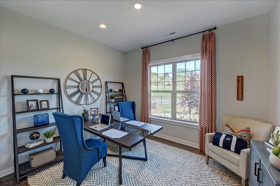 Representative furnished interior of a home built from the Laney II by Taylor Morrison in Esplanade at Northgate, Indian Trail (Image 15).