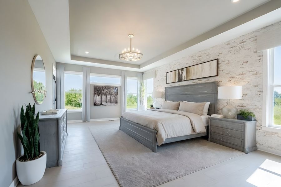 Furnished interior view inside a new home in Woodberry, Canton (Image 20).