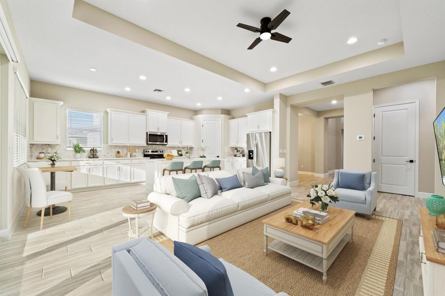 Furnished interior view inside a new home in , Westlake (Image 11).