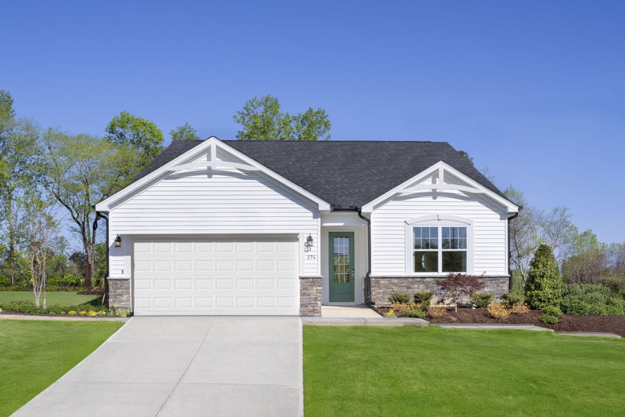 Representative exterior photo of a completed home built from the Glades by Mattamy Homes in Bloom, Fuquay Varina, NC (Image 23).