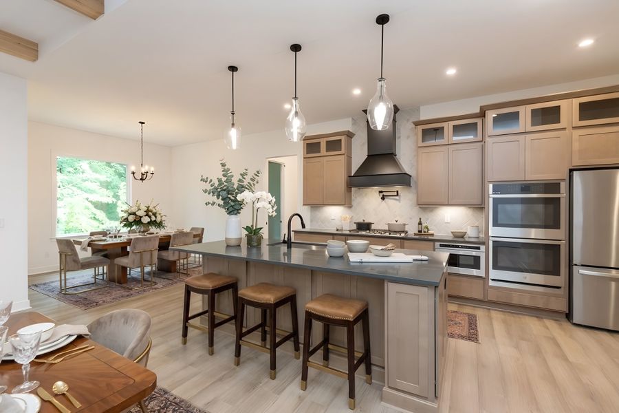 Furnished interior view inside a new home in Hidden Fields, Hoschton (Image 27).