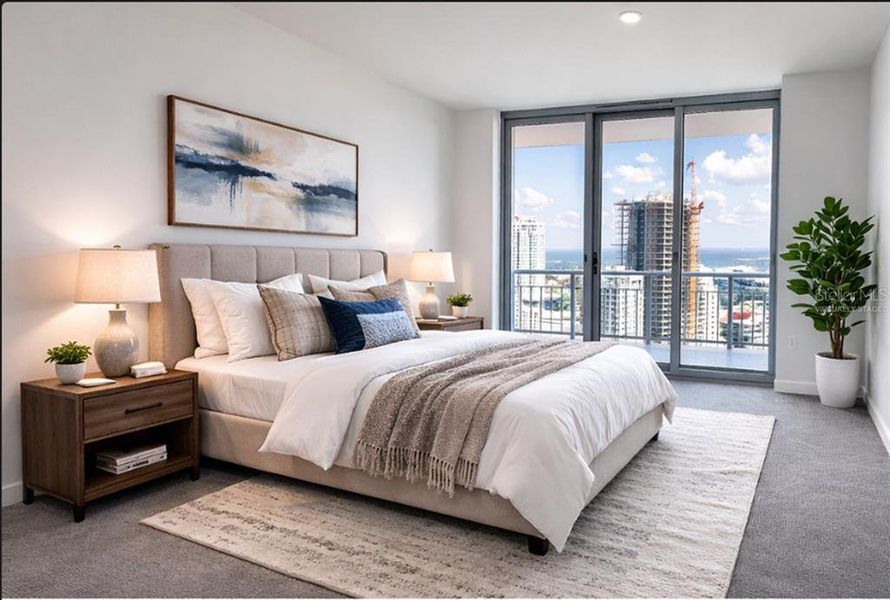 Furnished interior view inside a new home in , St. Petersburg (Image 16).