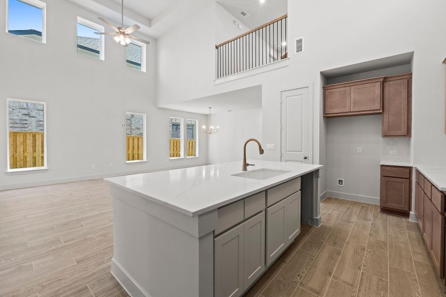 Furnished interior view inside a new home in Parmer Ranch, Georgetown (Image 9).