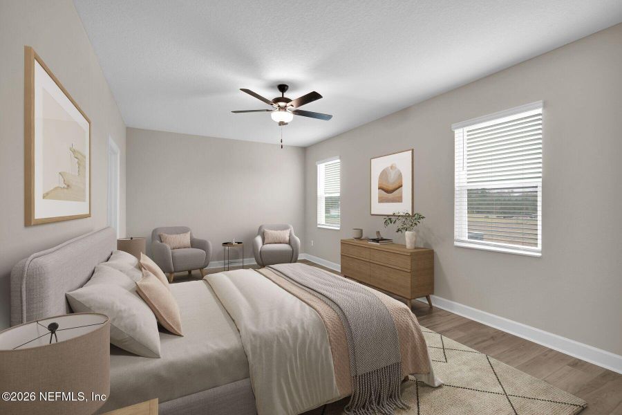 Furnished interior view inside a new home in , Jacksonville (Image 8).