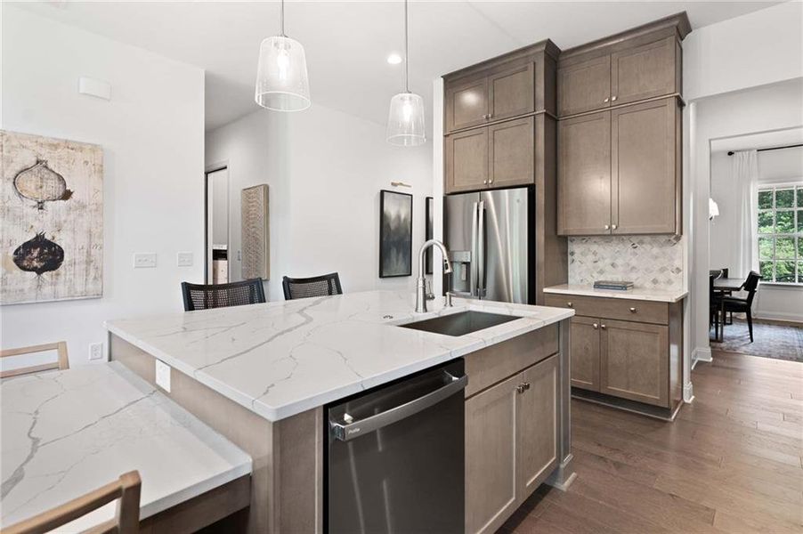 Furnished interior view inside a new home in East Harbor II at Chestatee, Dawsonville (Image 41).