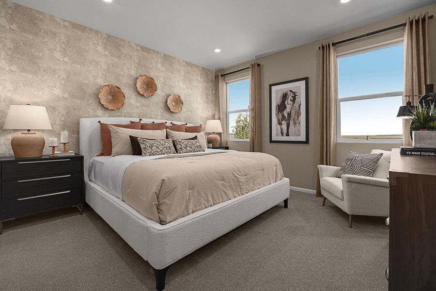 Representative furnished interior of a home built from the 1543 Modeled by KB Home in Legato, Commerce City (Image 10).