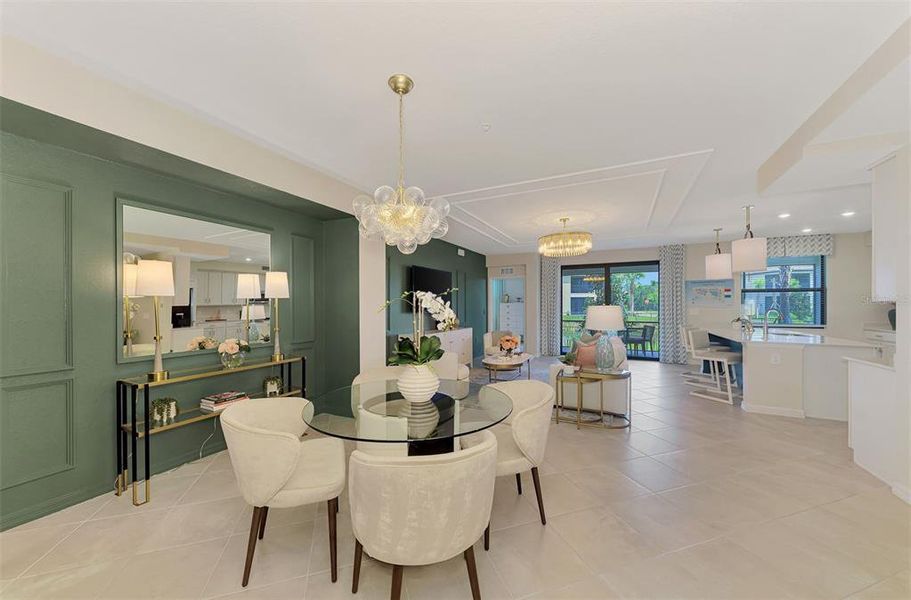 Furnished interior view inside a new home in Legends Cove, Bradenton (Image 13). Furnished interior view inside a new home in Legends Cove, Bradenton (Image 13).