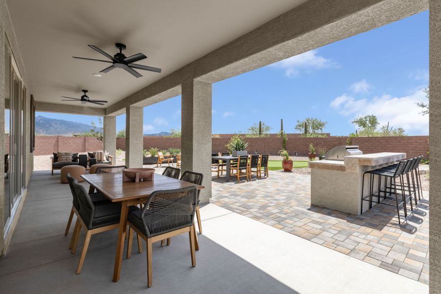 Representative exterior details of a home built from the Aqua by Mattamy Homes in Covena Pointe, Tucson (Image 3).