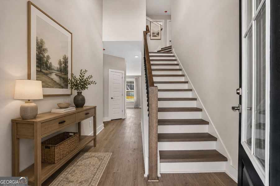 Furnished interior view inside a new home in The Fairways at Mirror Lake, Villa Rica (Image 6).