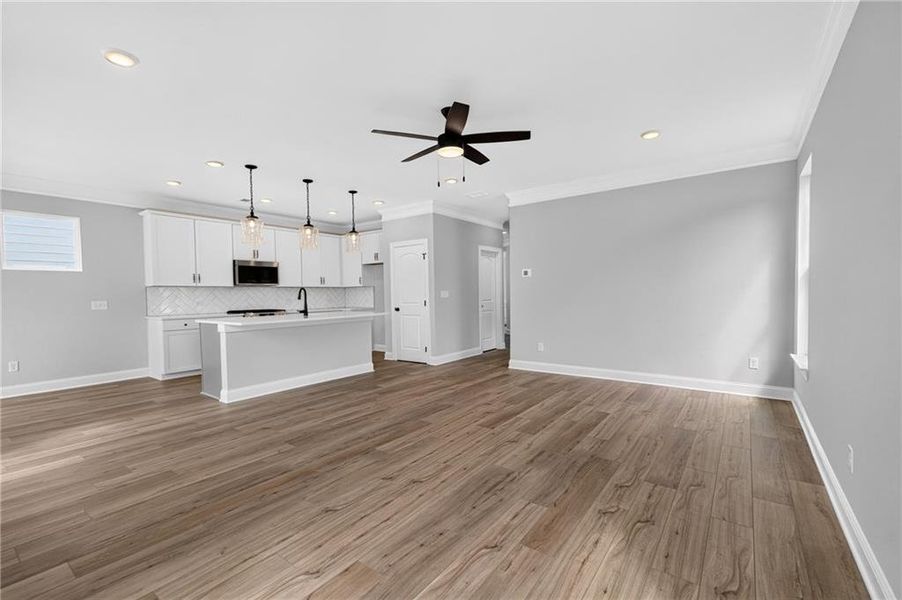 Spacious, unfurnished interior of a new home in Villas at Dawsonville, Dawsonville (Image 48). Spacious, unfurnished interior of a new home in Villas at Dawsonville, Dawsonville (Image 48).