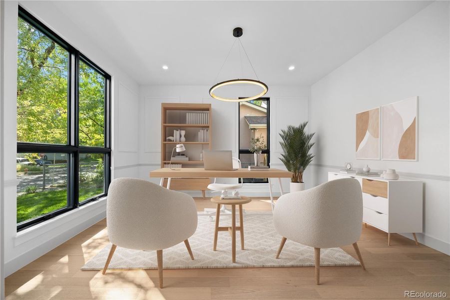 Furnished interior view inside a new home in , Denver (Image 32).