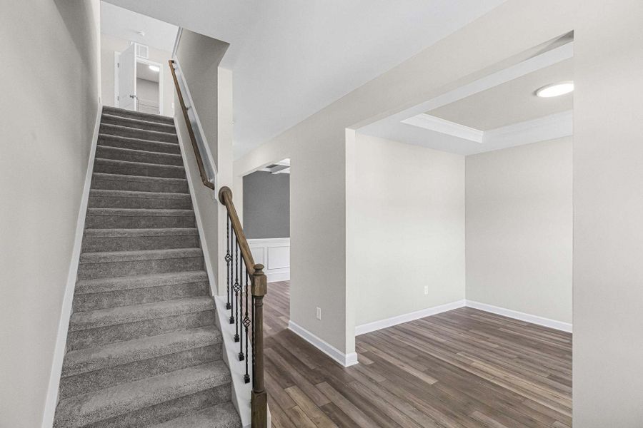 Representative unfurnished interior of a home built from the Magnolia by Caviness & Cates Communities in Bartlett Manor, Youngsville (Image 130).