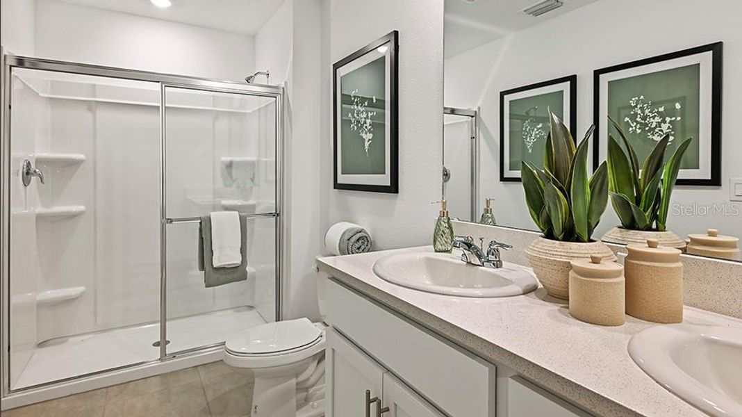 Furnished interior view inside a new home in Waterstone, Groveland (Image 12).