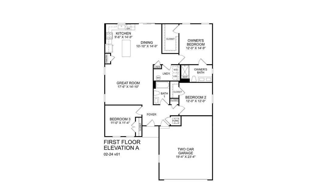 2D floor plan layout for the Grand Cayman by Ryan Homes in Beacon Point at New Hampstead, Savannah, GA (Image 2). 2D floor plan layout for the Grand Cayman by Ryan Homes in Beacon Point at New Hampstead, Savannah, GA (Image 2).