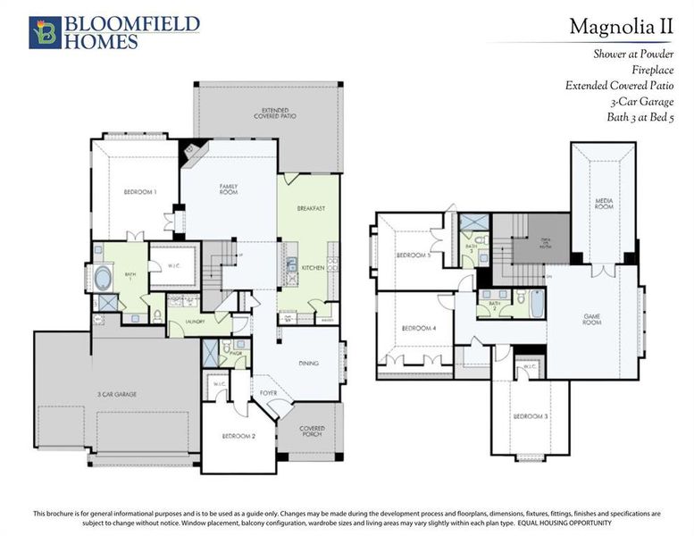 2D floor plan layout of this home in Hayes Crossing, Midlothian, TX (Image 2).