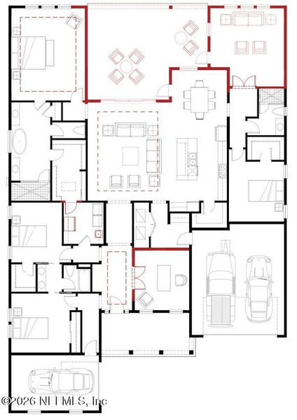 2D floor plan layout of this home in , St. Augustine, FL (Image 4).