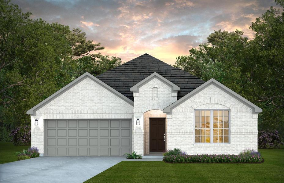 Representative exterior photo of a completed home built from the Dayton by Pulte Homes in Davis Ranch, San Antonio, TX (Image 2).