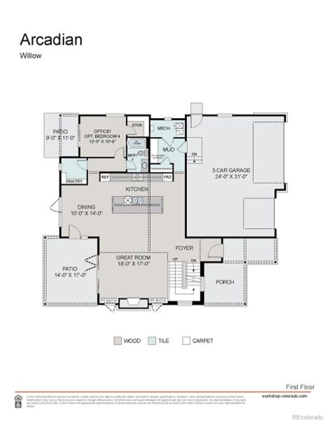 2D floor plan layout of this home in , Golden, CO (Image 3).