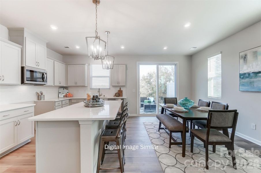 Furnished interior view inside a new home in Bailey Run, Charlotte (Image 9).