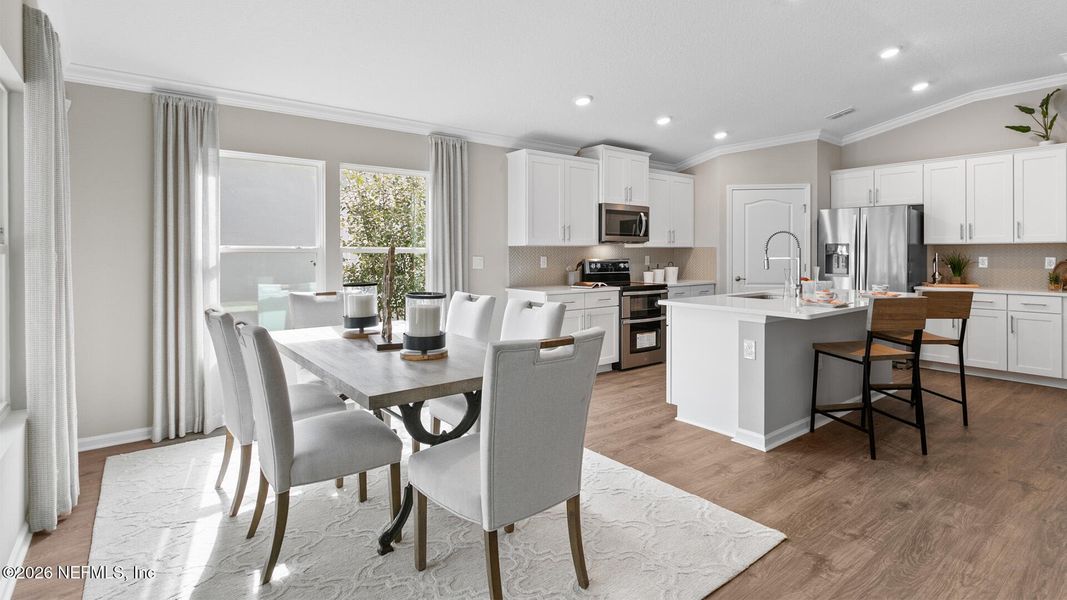 Furnished interior view inside a new home in Sawmill Branch, Palm Coast (Image 7).