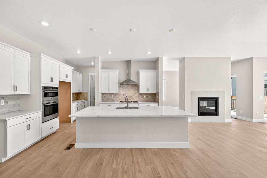 Furnished interior view inside a new home in Trailstone, Arvada (Image 3).