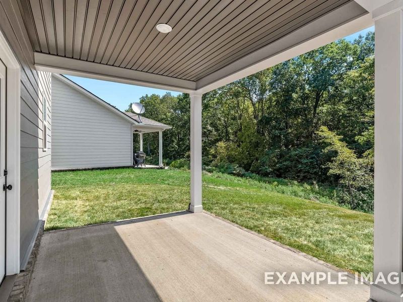 Exterior details and patio area of a home in Woods Crossing, Gallatin (Image 30).
