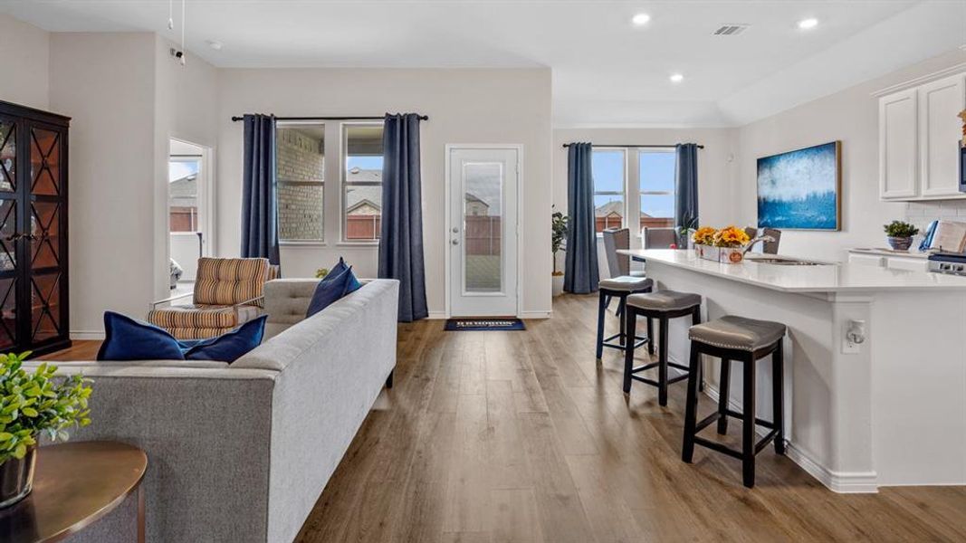 Furnished interior view inside a new home in Morning Ridge, Princeton (Image 27). Furnished interior view inside a new home in Morning Ridge, Princeton (Image 27).