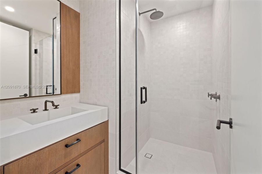 Furnished interior view inside a new home in , Miami (Image 12).