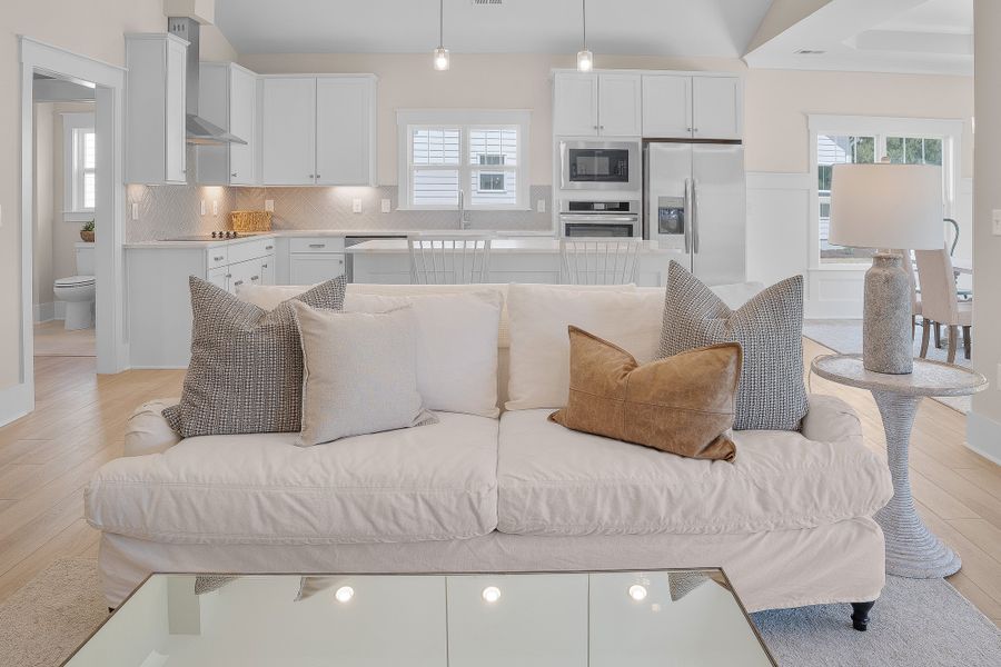 Representative furnished interior of a home built from the Claremont by Bill Clark Homes in The Sanctuary at Sunset Beach, Sunset Beach (Image 9). Representative furnished interior of a home built from the Claremont by Bill Clark Homes in The Sanctuary at Sunset Beach, Sunset Beach (Image 9).